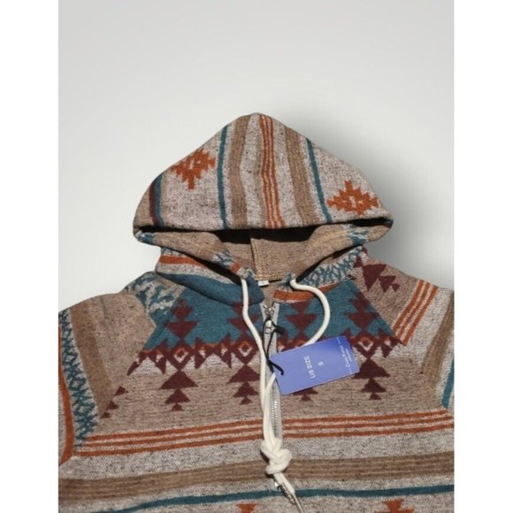 Chouyatou Collection Jacket Women's Size Small Aztec Hoodie Pullover Boho - Picture 4 of 9